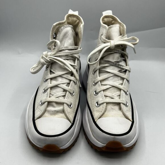 Converse Sneakers Mens 5.5 Womens 7 White Run Star Hike High Top Chuck Taylor - Picture 3 of 13
